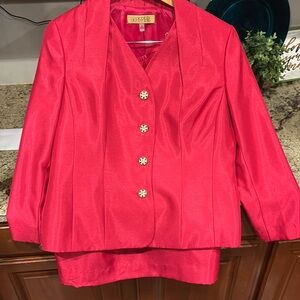 KASPER HOT  PINK SKIRT SUIT!
